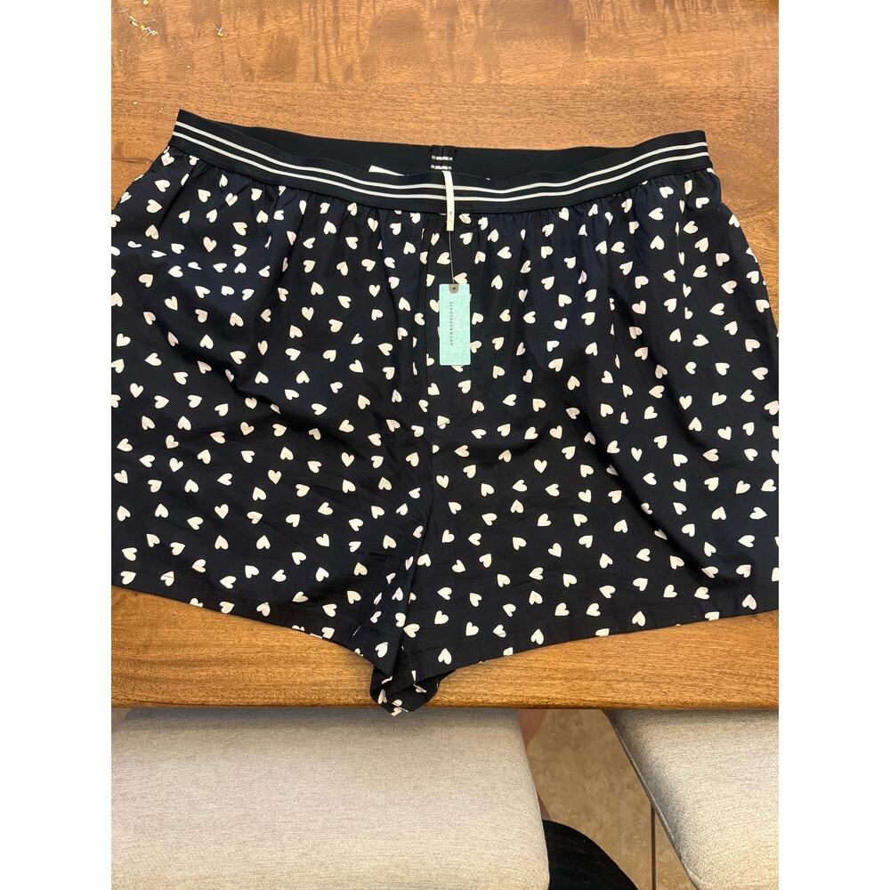 Anthropologie 2X Sleep Shorts Pajama Bottoms Pattern‎ Lounge Boxer NWT Cotton